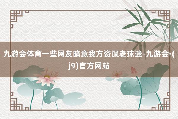 九游会体育一些网友暗意我方资深老球迷-九游会·(j9)官方网站