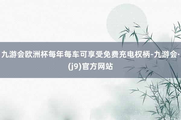九游会欧洲杯每年每车可享受免费充电权柄-九游会·(j9)官方网站