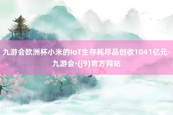 九游会欧洲杯小米的IoT生存耗尽品创收1041亿元-九游会·(j9)官方网站