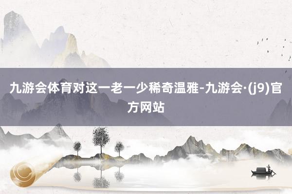 九游会体育对这一老一少稀奇温雅-九游会·(j9)官方网站