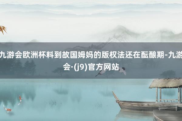 九游会欧洲杯料到故国姆妈的版权法还在酝酿期-九游会·(j9)官方网站