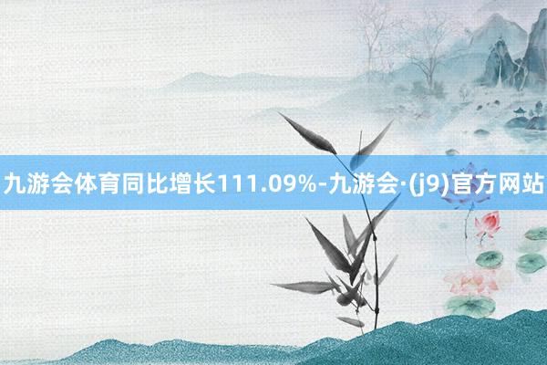 九游会体育同比增长111.09%-九游会·(j9)官方网站