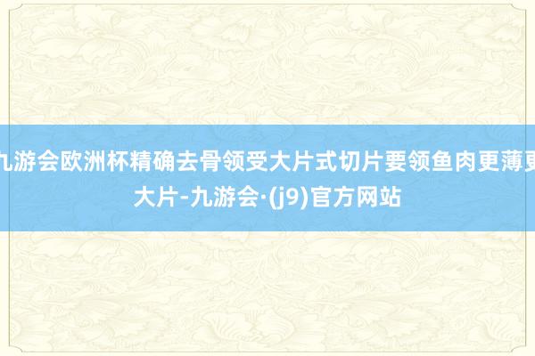 九游会欧洲杯精确去骨领受大片式切片要领鱼肉更薄更大片-九游会·(j9)官方网站