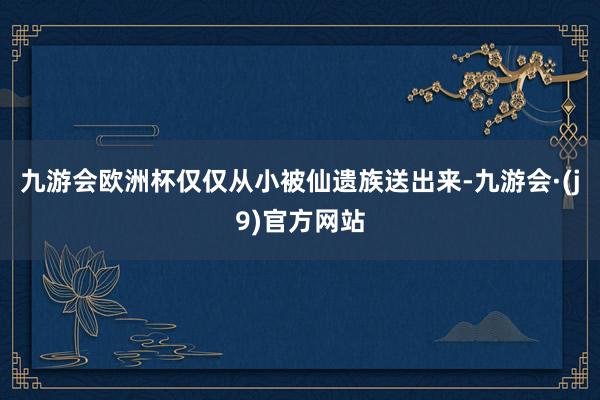 九游会欧洲杯仅仅从小被仙遗族送出来-九游会·(j9)官方网站